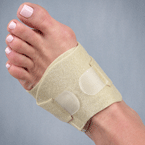 Contoured design is thin and easy to wear in shoes.