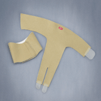 Two-part strap allows for a custom fit.