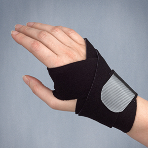 U Wrap used on a wrist