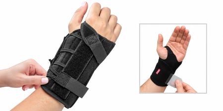 Choice Wrist Brace for wrist immobilization and 3pp Wrist Wrap NP for flexible wrist support and compression.