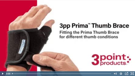 Fitting the Prima Thumb Brace for different conditions