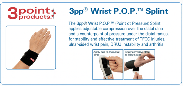 3pp wrist pop splint for tfcc wrist injuries