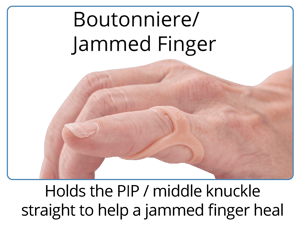 oval-8 finger splints for boutonniere or jammed finger