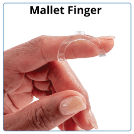 oval-8 finger splints for treatment of mallet finger and other finger injuries and conditions
