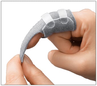 3pp Finger Trapper provides a secure hold for application of traction for splinting