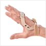 Polycentric Hinged Ulnar Deviation Splint fingers in extension