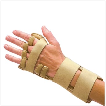 The Comforter holds the fingers and wrist in a neutral resting position for a good night sleeping