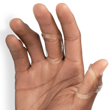 oval-8 clear finger splint for trigger finger