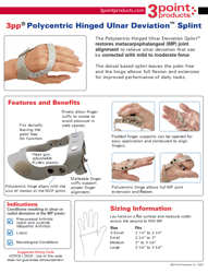 Polycentric Hinged Ulnar Deviation Splint