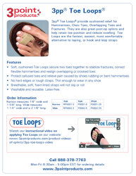 3pp Toe Loops