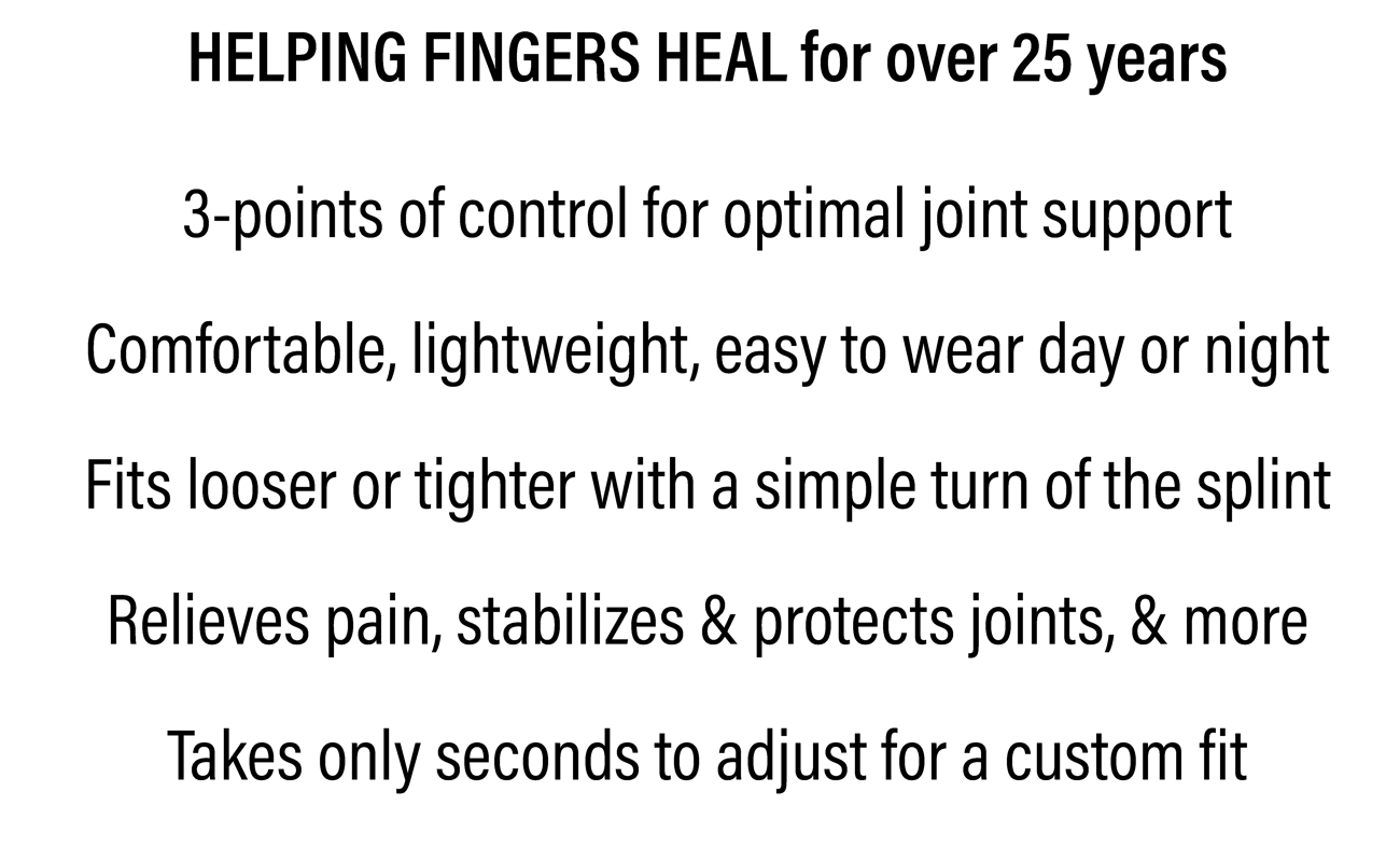 oval-8 finger splint features and benefits