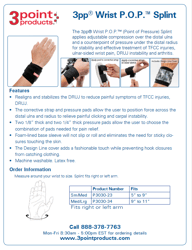 3pp Wrist POP Splint