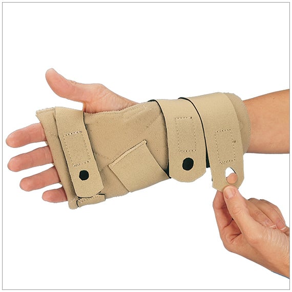 The softly padded Comforter™ Splint provides the rest needed to reduce inflammation and morning stiffness caused by rheumatoid arthritis.