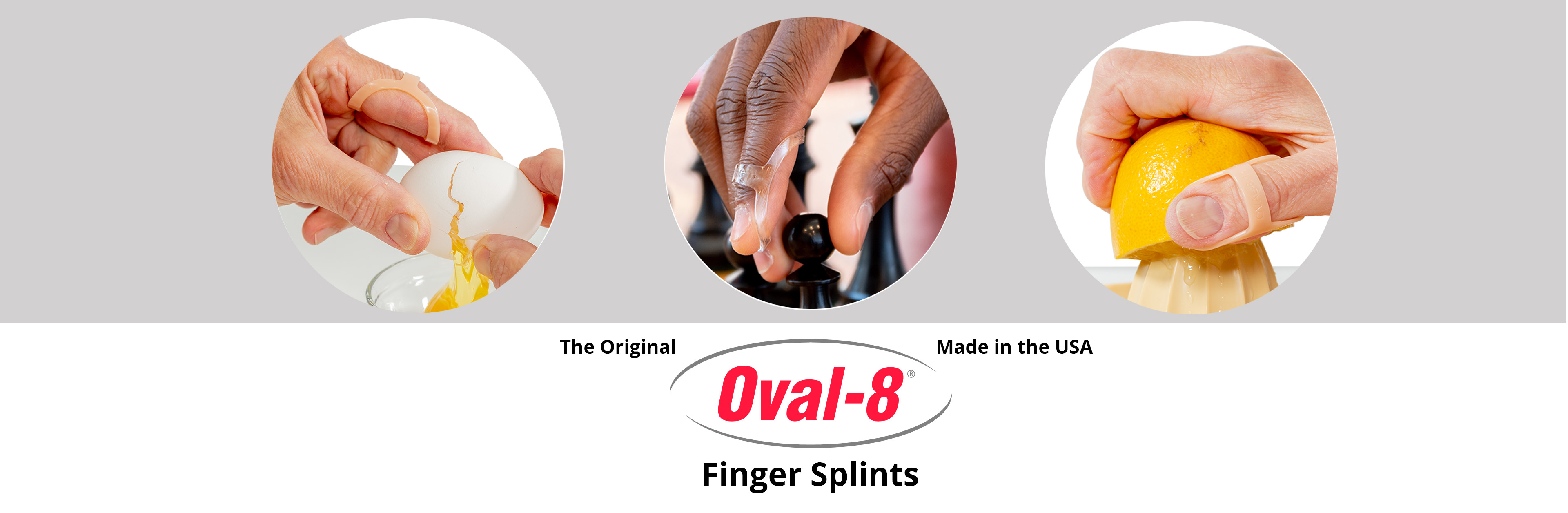 oval-8 finger splints