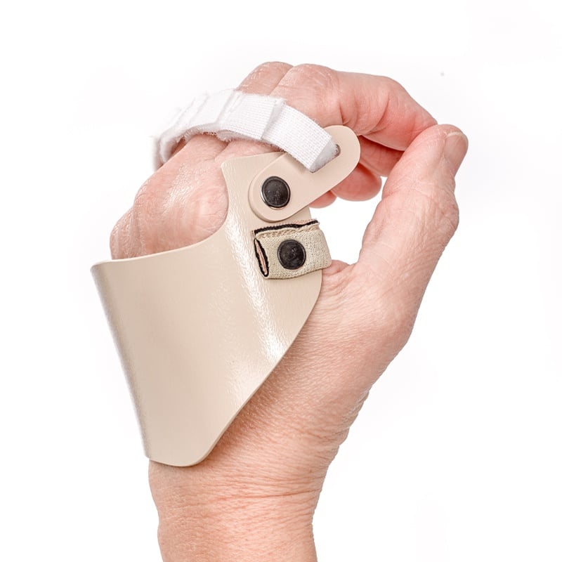 The Radial Hinged Ulnar Deviation Splints allows fingers to easily flex and extend